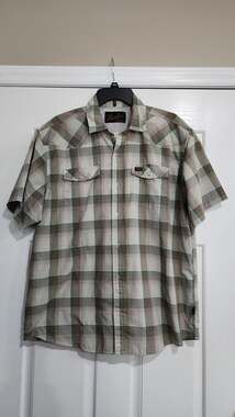 Howler Brothers Gaucho Snapshirt Plaid Western Short Sleeve Shirt